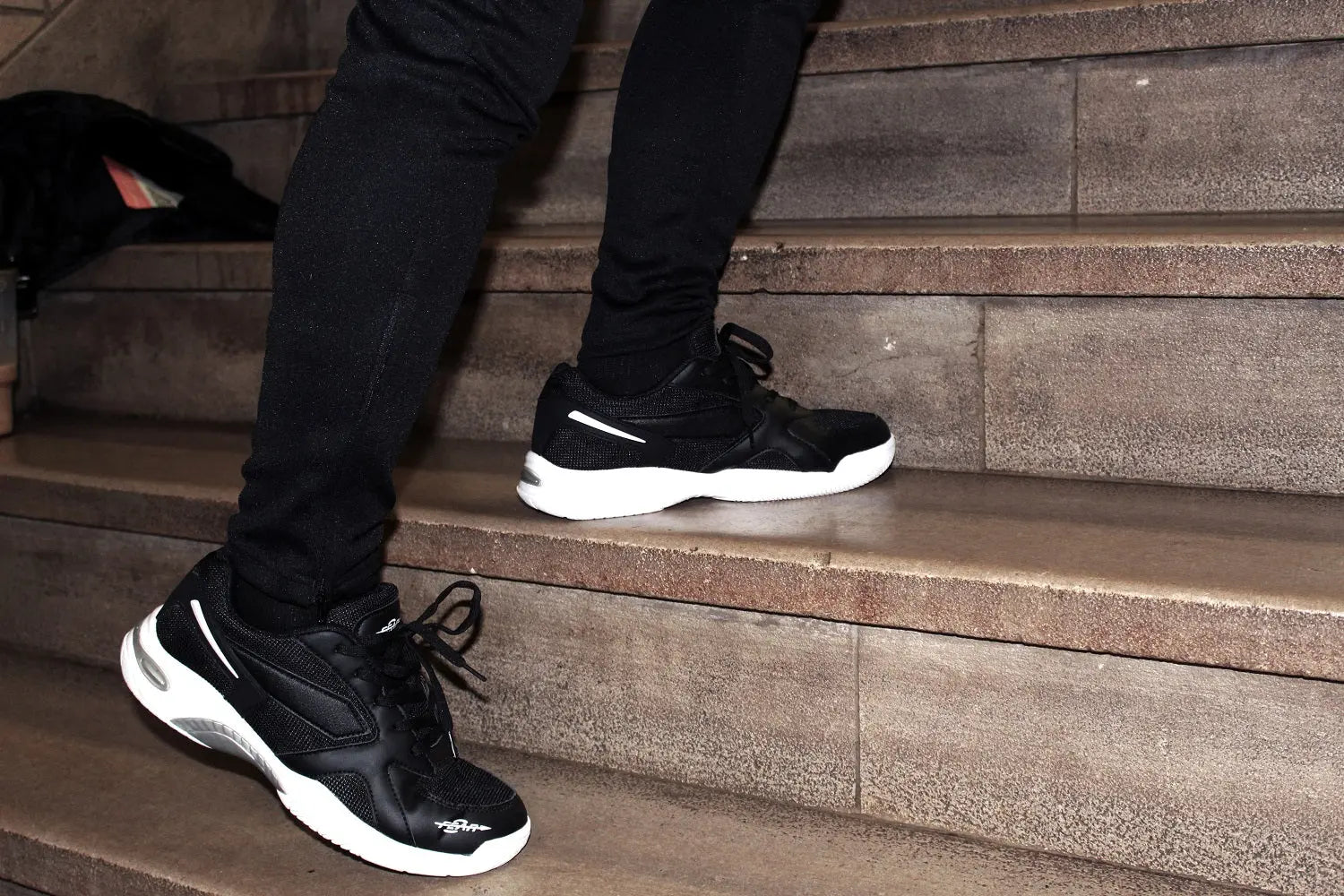 Fear0 NJ Men's High Arch Aggressive Orthopedic Black Walking Shoes