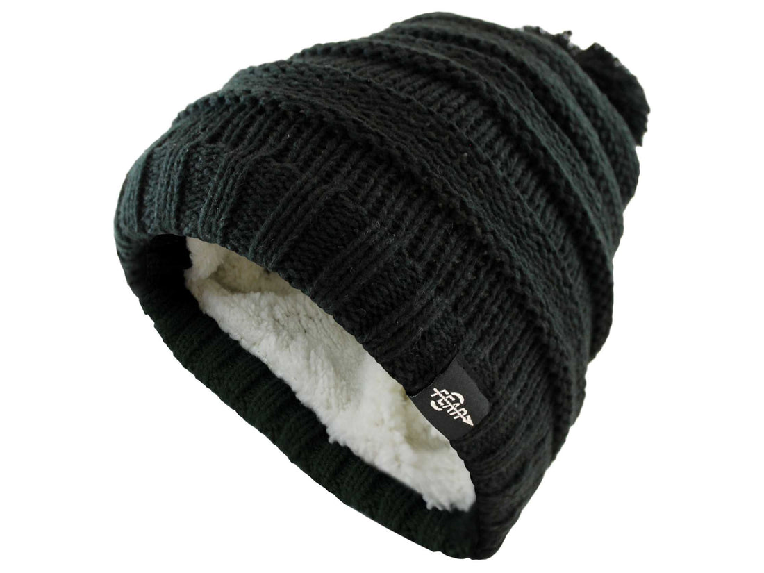 FEAR0 PLUSH INSULATED BLACK EXTREME WINTER COLD BEANIE HAT GIRLS – Fear0