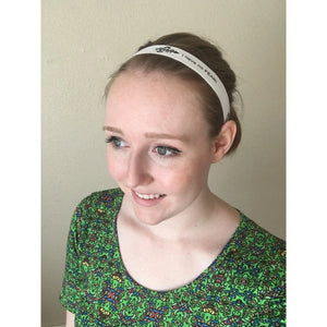 Fear0 Non-Slip "I Have No Fear" Black White Soccer Headbands #MeToo Women/Girls Fear0